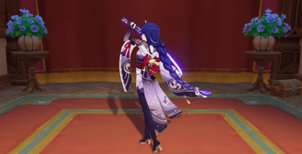 ポーズ：雷電将軍：臨戦態勢, size440x40