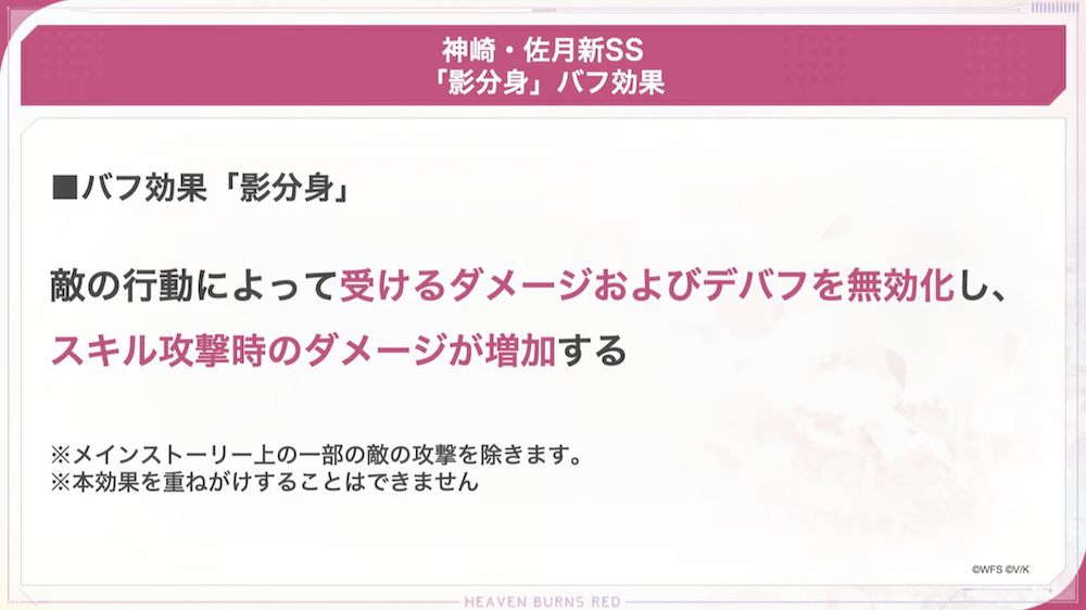 スキル1で自身に影分身(2回)を付与