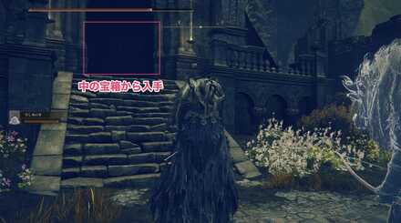 廃墟内の建物の中の宝箱から入手