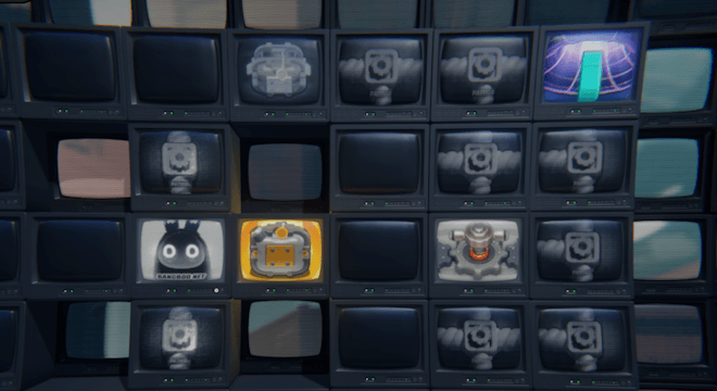 宝箱を回収しつつ右上のワープポイントへ