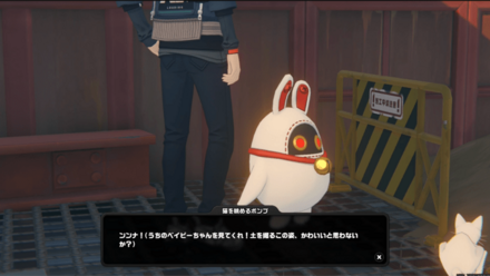 猫を眺めるボンプ