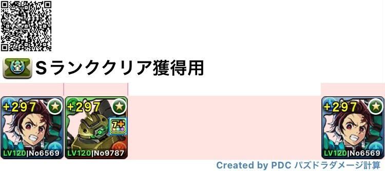 Sランク獲得用編成