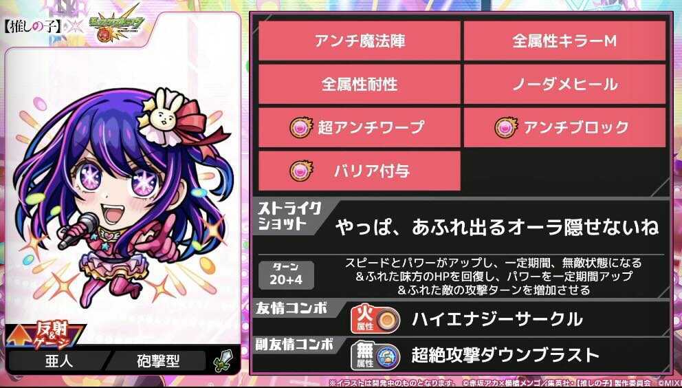 星野アイ ステータス