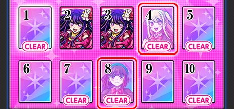 カードの絵柄が透けて見える