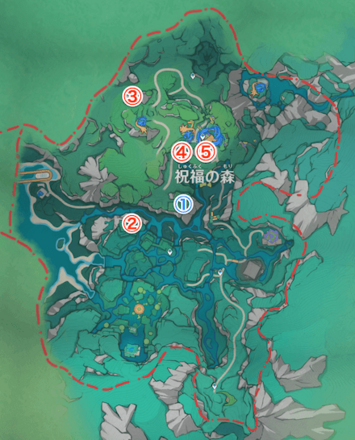 モコモコ駄獣の場所マップ