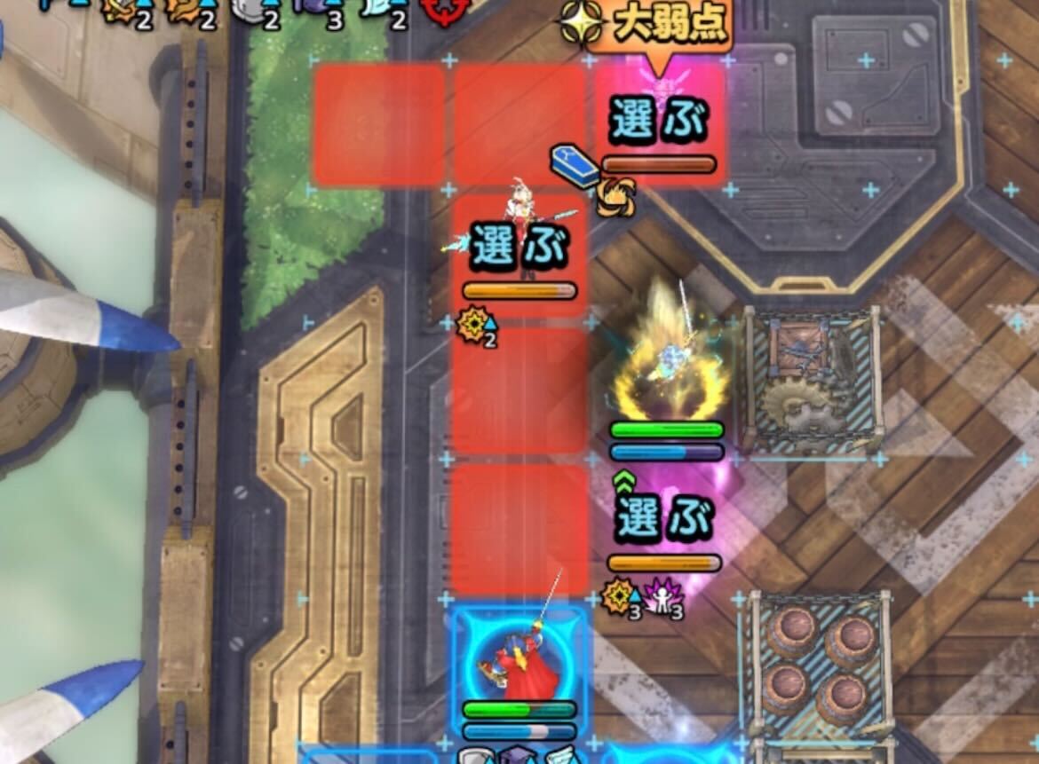 必中攻撃でぎゃるっ子サンディから倒す