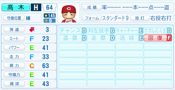 髙木翔斗のステータス画像