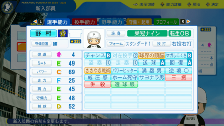 野村克也のステータス