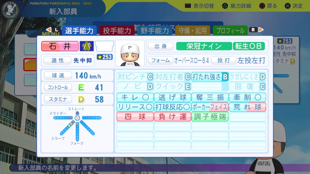 石井一久の転生時能力