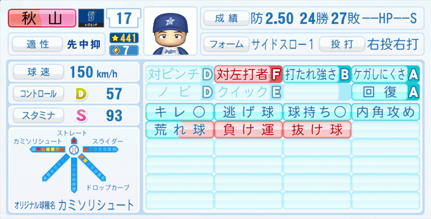 秋山登のステータス画像