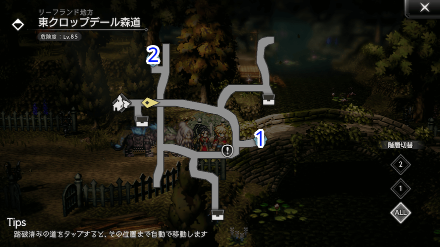 東クロップデール森道 シンボルエネミー