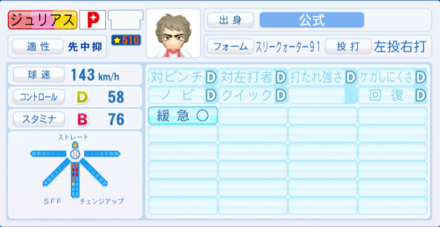 ジュリアステノーロのステータス画像