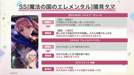 2.5周年の上方修正内容