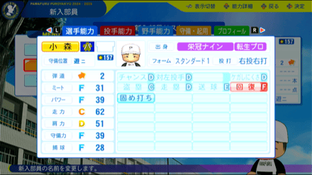 小森航大郎の転生時能力