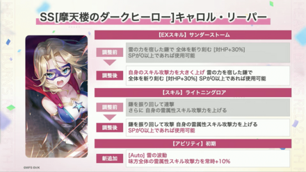 2.5周年の上方修正内容