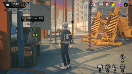 エレベーター付近にいるボンプと話す