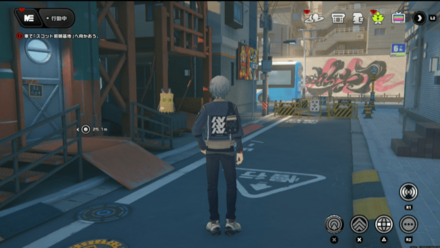 カスタムショップ付近でボンプと話す