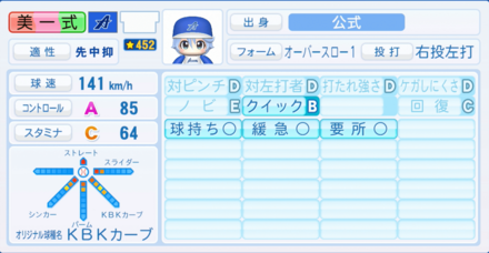美一式高伊のステータス画像