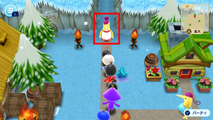 村のおばさんに話しかける