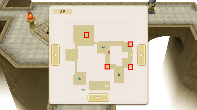 風の塔3Fのキノコの場所