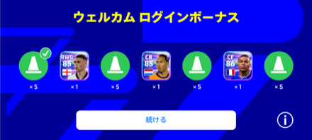 ウェルカムログインボーナス