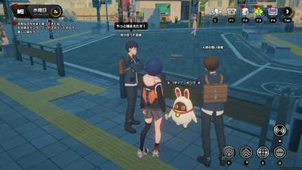 映画館前にいる1ディニーボンプを助ける