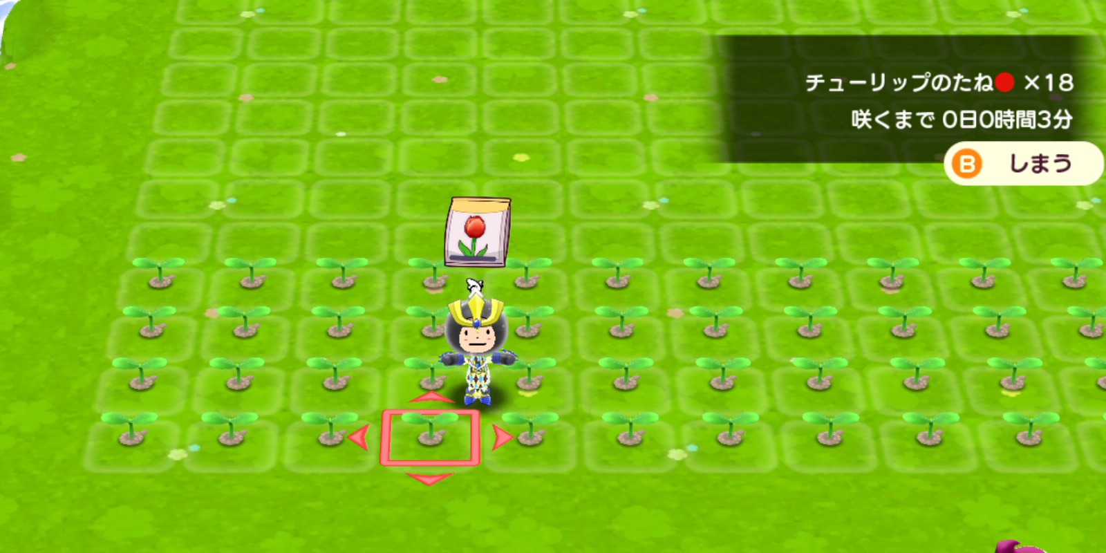 ひたすら種を植える