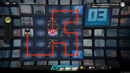 各所にある爆弾を落としながらHIAデータサンプル（2、3個目）を取り自分も落ちる