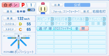 白ボンのステータス画像