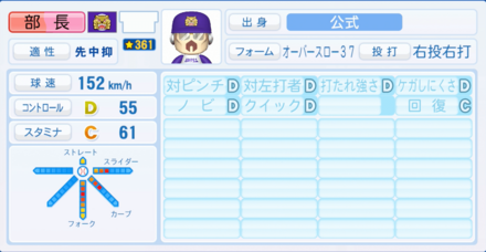 部長のステータス画像