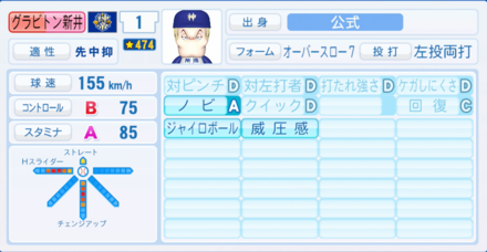 グラビトン新井のステータス画像