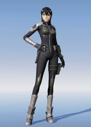 亜白ミナ：防衛隊スーツ画像