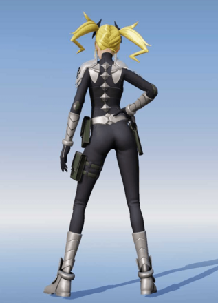 四ノ宮キコル：防衛隊スーツ画像