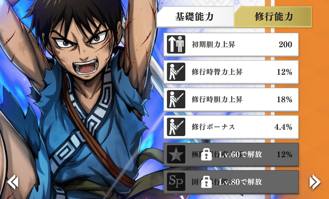 新しい修行能力を習得