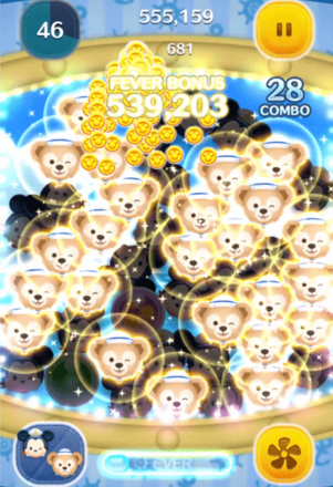 ダッフィーのツムが変化