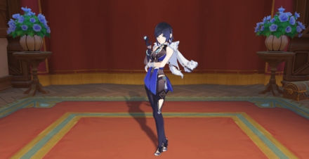 ポーズ：夜蘭：穏やかな時間, size440x40