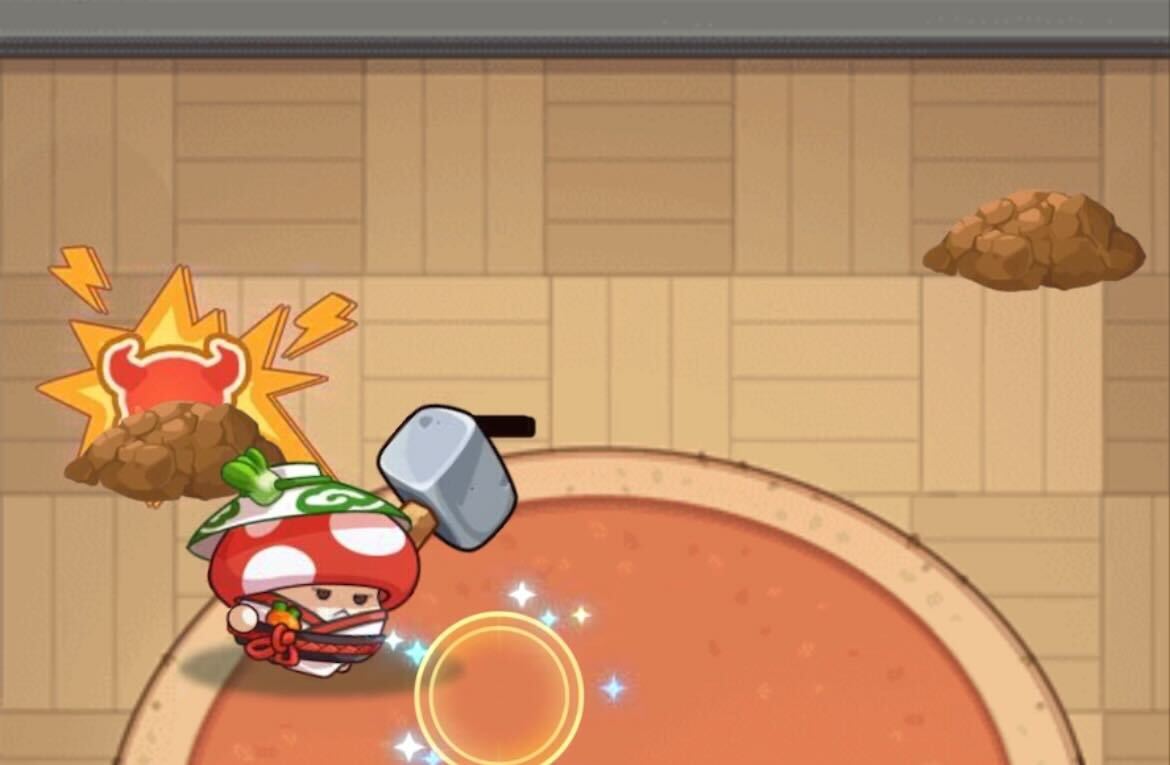 ステージ2以降は地中の敵を倒す際に使う