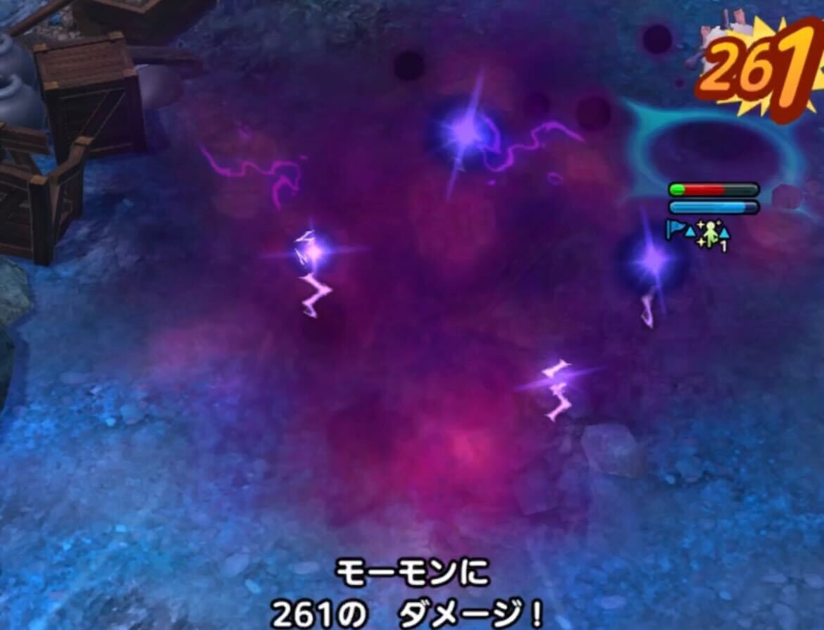 モーモンはHPを盛って攻撃を耐える