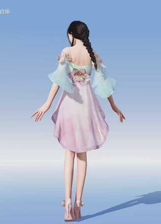 桃花の少女画像