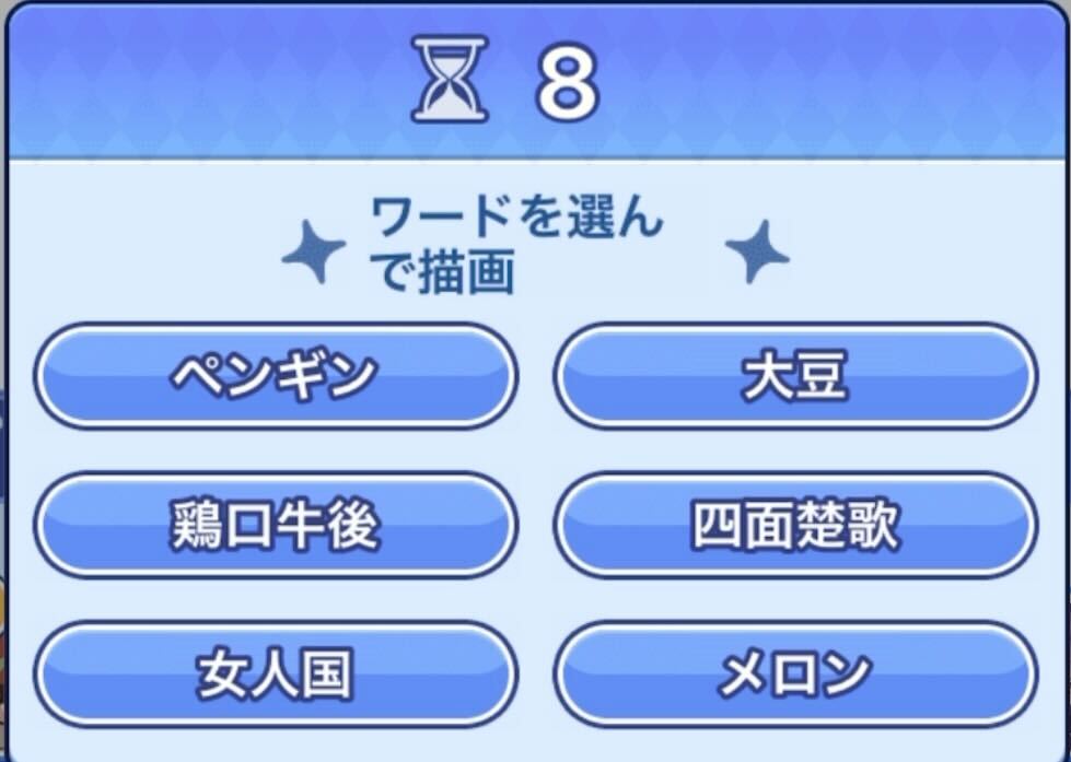 お題の中から1つ選択しイラストを描く