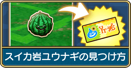 スイカ岩に変化したユウナギの見つけ方