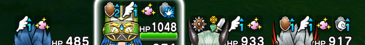 1ターン目から全員まもりのたてを維持して戦おう