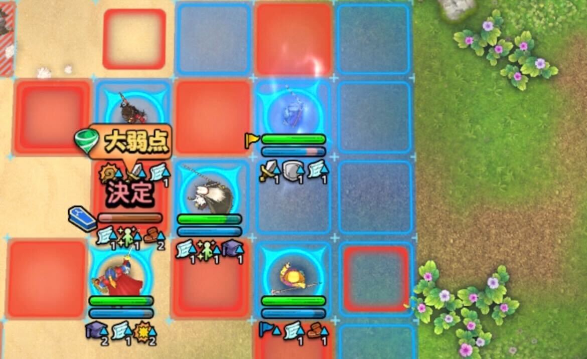 追撃を使ってカミュを2ターン目に倒す