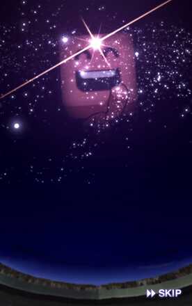 夜空に調子くん