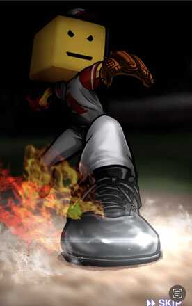 スパイクから炎