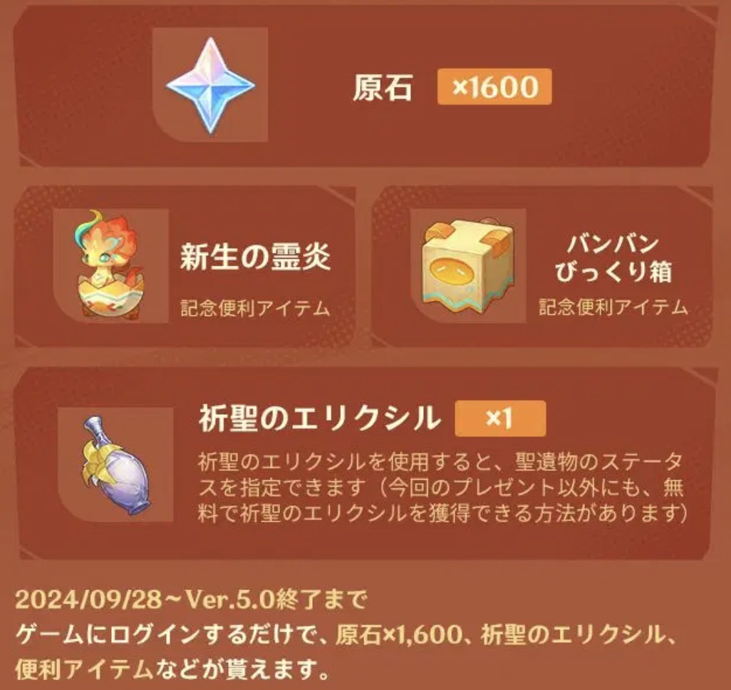 ログインボーナス2