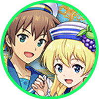 オセロニアの［夢の浜辺］カズマ＆アイリスの画像