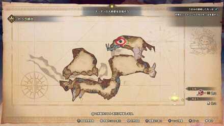 黒曜石の刀の宝箱マップ画像