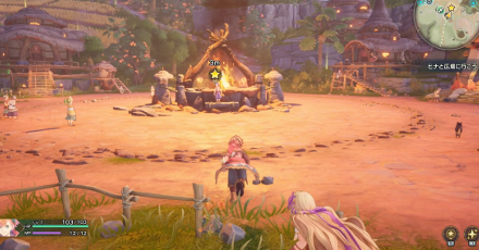 広場でイベント