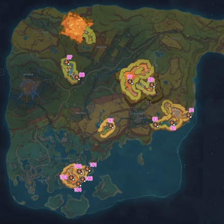 ナタ炎神の瞳地下2マップ